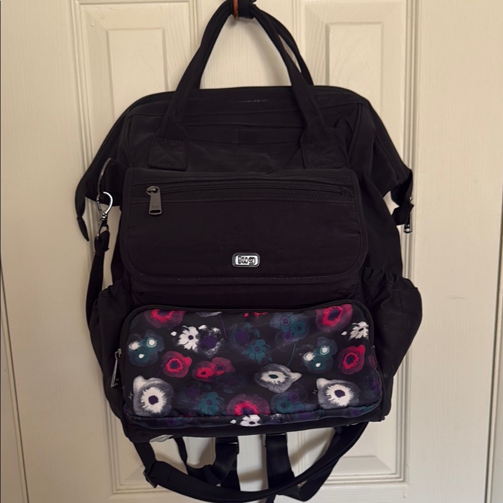 Lug Black Floral Backpack
